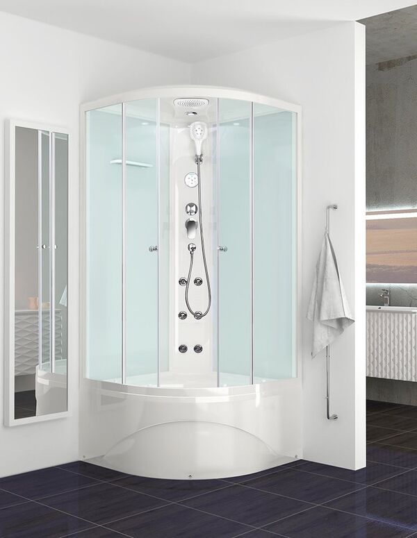 Душевая кабина Domani-Spa Delight 88 high 80x80 сатин / белое