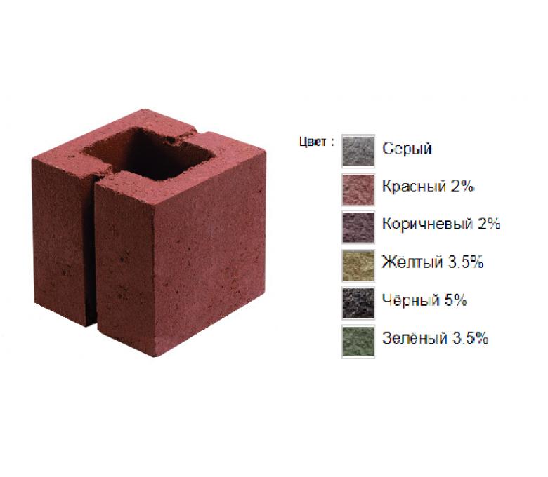 Камень бетонный доборный рядовой 1КБДР-ЦП-3