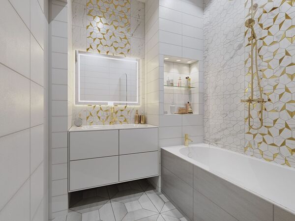 Плитка керамическая Beryoza Ceramica Marble Wave