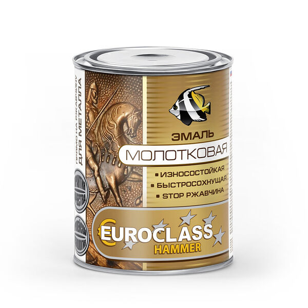 Эмаль декоративная Euroclass с молотковым эффектом