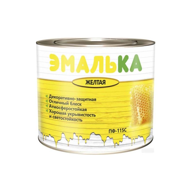Эмаль ПФ-115 С ЭМАЛЬКА жёлтая