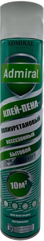 Клей-пена Admiral Бытовая полиуретановая (700мл)