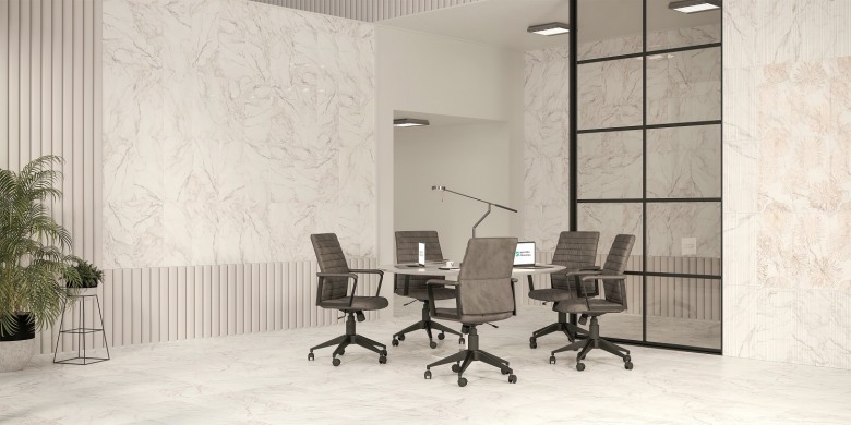 Плитка Beryoza Ceramica Briere G белый (418x418)