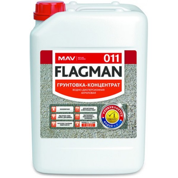 Грунтовка MAV Flagman ВД-АК-011 концентрат 1:7 бесцветный