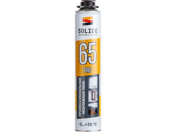 Пена монтажная Solide Foam Pro 65 Всесезонная / SL-76517-1 (750мл)