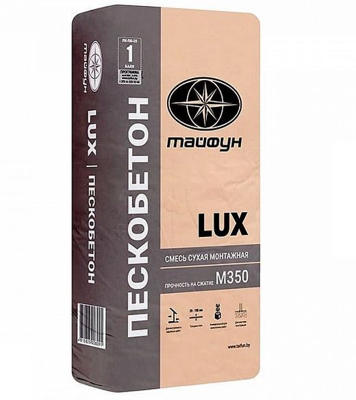 Монтажная смесь Тайфун Lux Пескобетон 25 кг