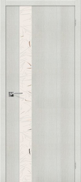 Межкомнатные двери Порта-51 Bianco Crosscut Silver Art