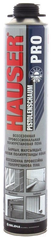 Пена монтажная Hauser Pro Профессиональная всесезонная (620мл)