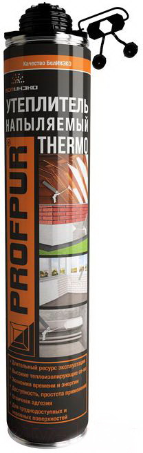 Утеплитель напыляемый Profpur Thermo (890мл)