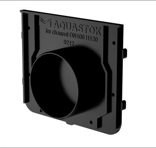 Заглушка торцевая пластиковая для DN100 H120-H180